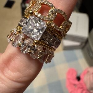 3 Elegant Women's Rings size 6